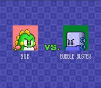 une photo d'Ã©cran de Puzzle Bobble - Bust a Move sur Nintendo Super Nes